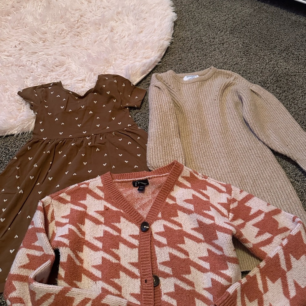 Art Class Pink and Cream Cardigan Old Navy dresses